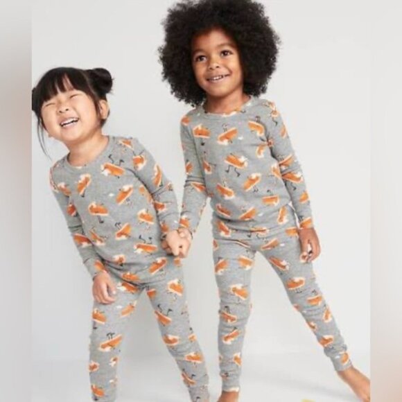 Old Navy Other - Fall Pumpkin Pie Pajama Set Thanksgiving Sleepwear Unisex Size Small (6) Cozy Lo